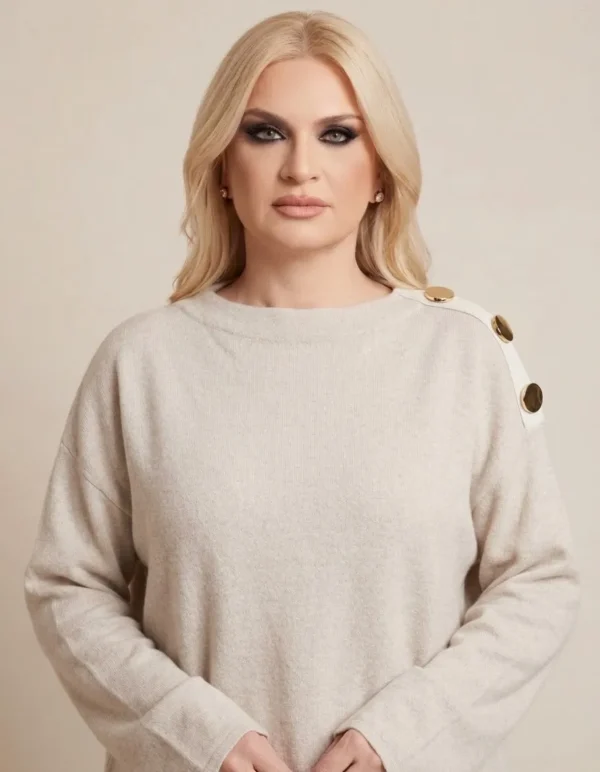 Γυναικεία Πλεκτή Μπλούζα Golden Touch