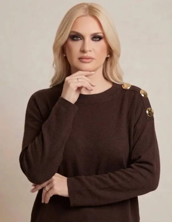 Γυναικεία Πλεκτή Μπλούζα Golden Touch