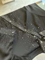 Γυναικείο Σατέν Πουκάμισο με Strass