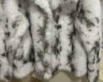 Πολυτελής Faux Fur Coat - Μαρμάρινο Pattern
