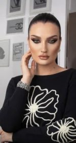 Γυναικεία Πλεκτή Μπλούζα Flower